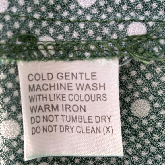 Sunny Girl Polka Dot Cap Sleeve Top in Green - Picture 6 of 7